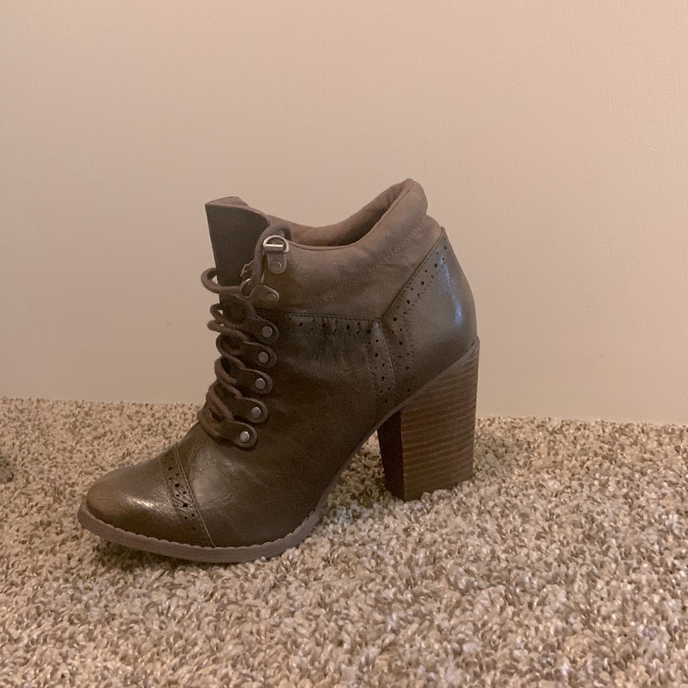 Deep brown ankle boots